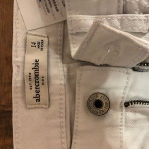 Abercrombie kids white jeans